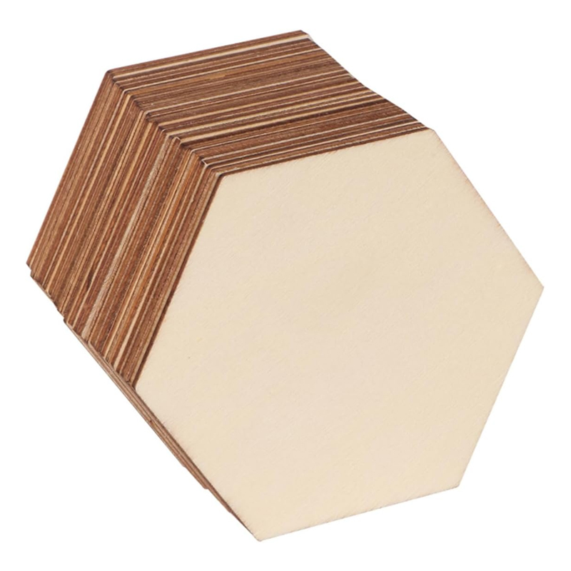 Craft Embellishments - 20 adet 20 cm Altıgen Bitmemiş