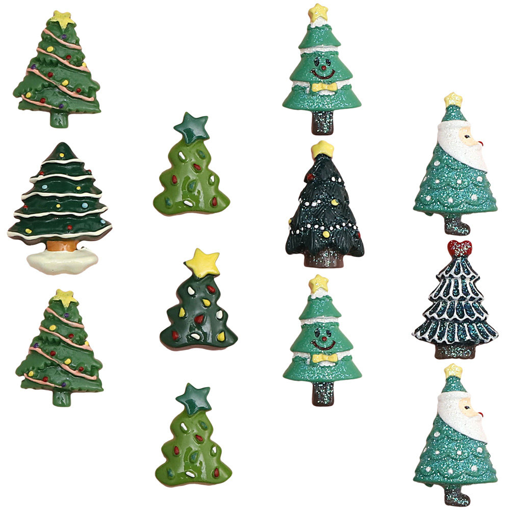 Christmas Craft Embellishment - 20 Adet Reçine Noel Süsü, Kendin
