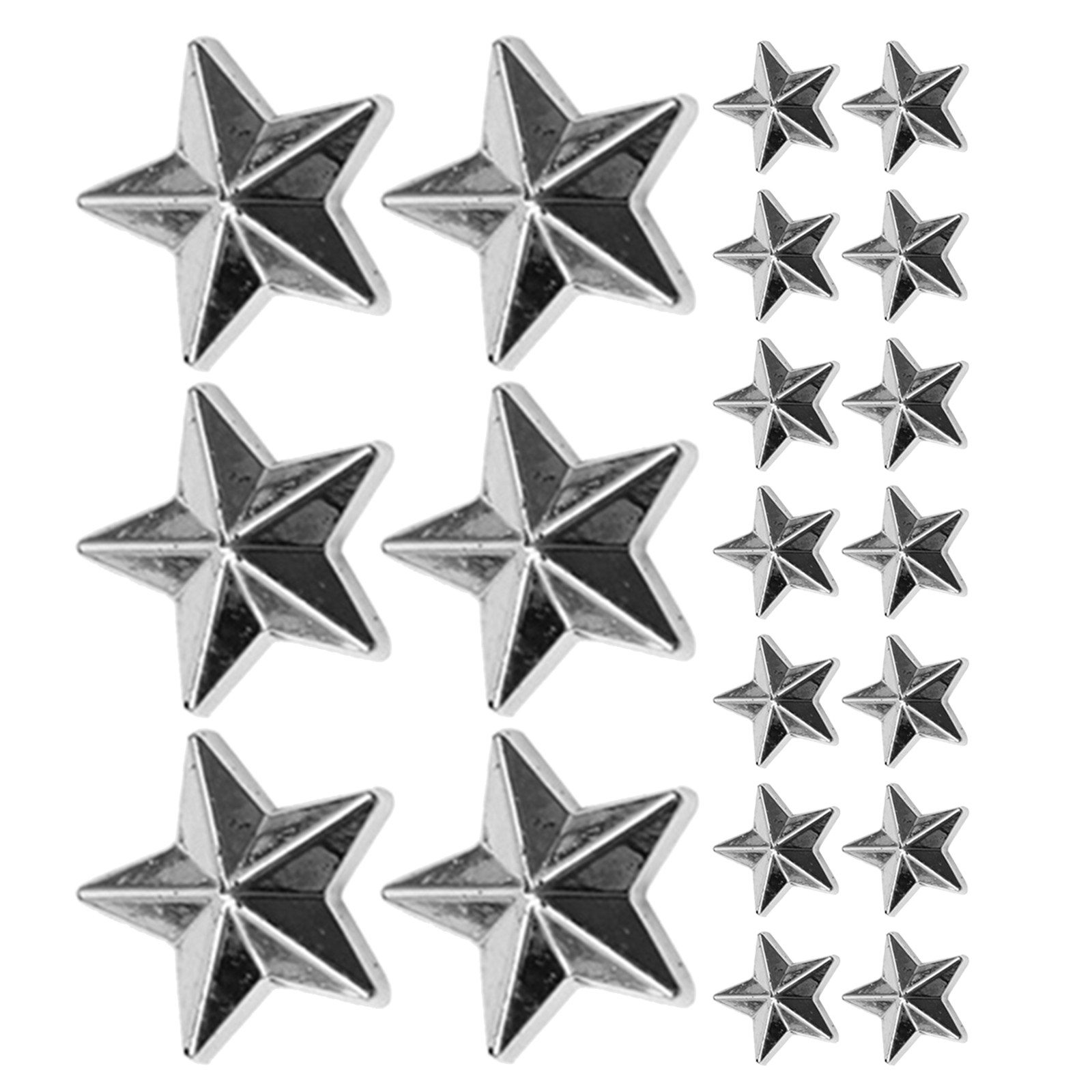 Craft Embellishments - 300 Adet Düz Sırtlı Akrilik Yıldız