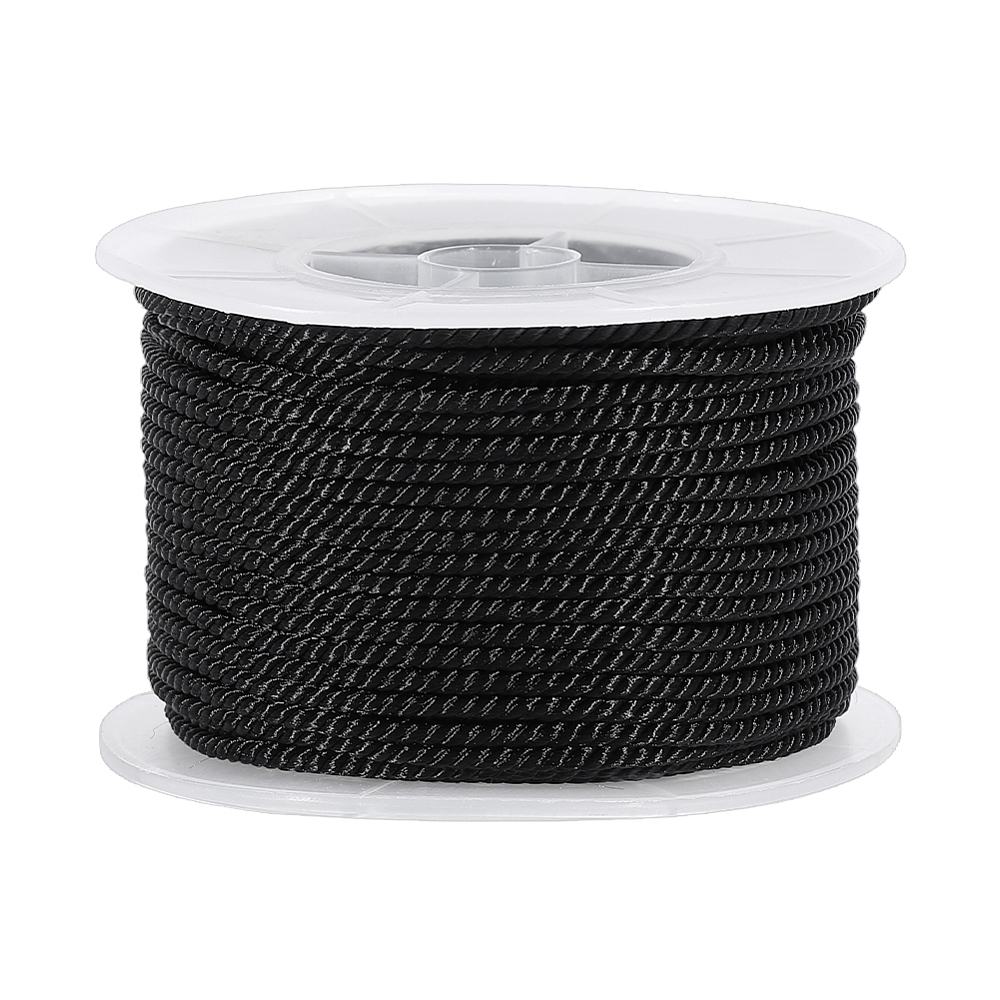 Cord Trim Twisted - 27.34 Yard Siyah Bükümlü Kordon 2.5mm