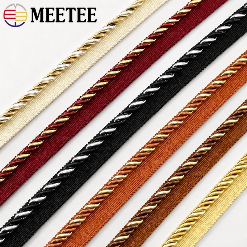 Cord Trim Twisted - 2/5/10/12M Meetee 6mm İki Renkli Bükümlü