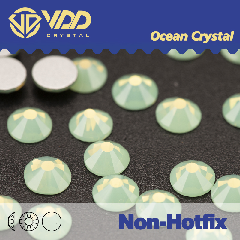 Hotfix Rhinestone Sheet - VDD 046 Yeşil Opal Kristaller Çivi