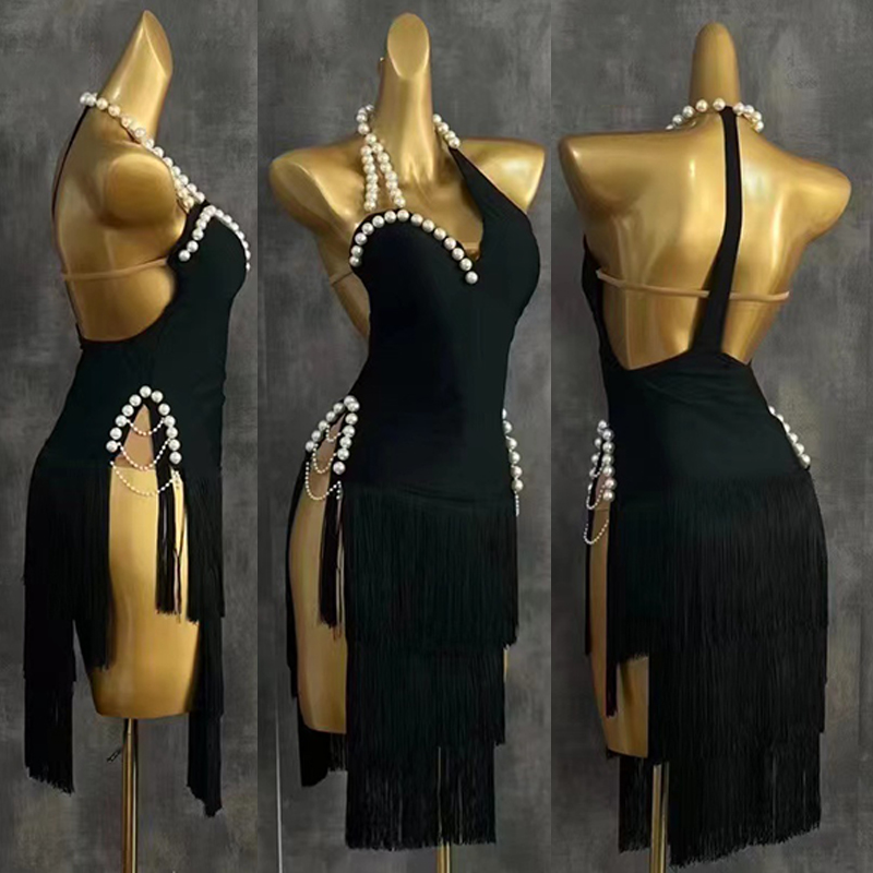 2025 High End Latin Dans Elbis - Beaded Trim Fringe incelemesi ve fiyatı