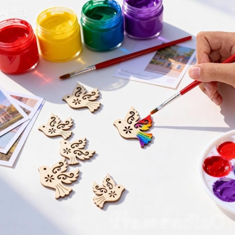 50 adet İşlenmemiş Ahşap Barış - Craft Embellishments incelemesi ve fiyatı